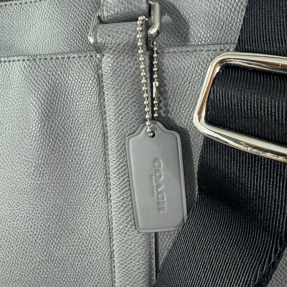 Authentic COACH F71695 METROPOLITAN BAG IN CROSSGRAIN LEATHER, ASH